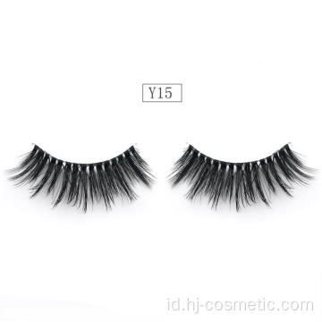 Grosir 3D Faux Mink Lashes Band Bulu Mata Sutra Terlihat